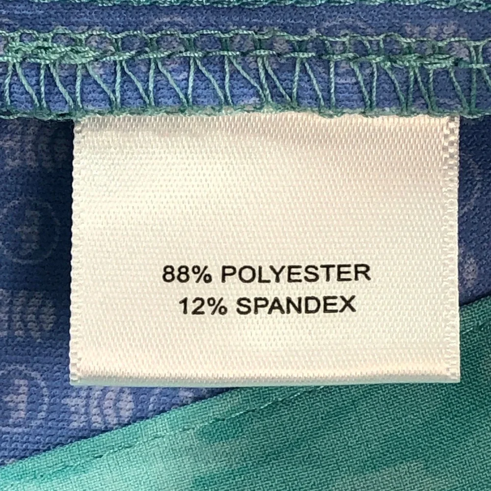 Peter Millar Mens Golf Shorts 36x10 Teal Green-Blue Fish Shark Camo Performance
